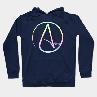 Pastel Rainbow Atheist Hoodie